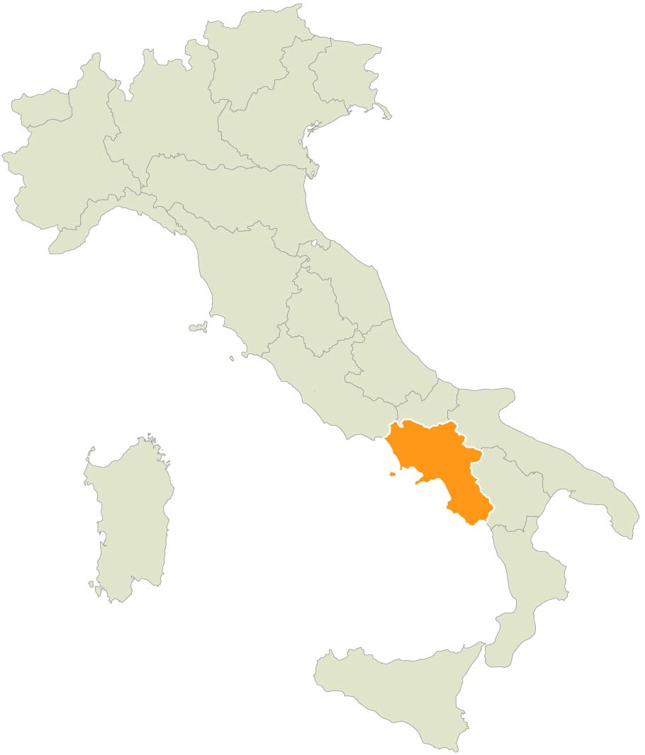 Map showing Tuscany within Italy